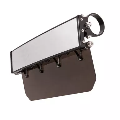 12 Wide Panoramic Rearview Mirror with Folding Sun Visor Tinted Shield by AXIA ALLOYS