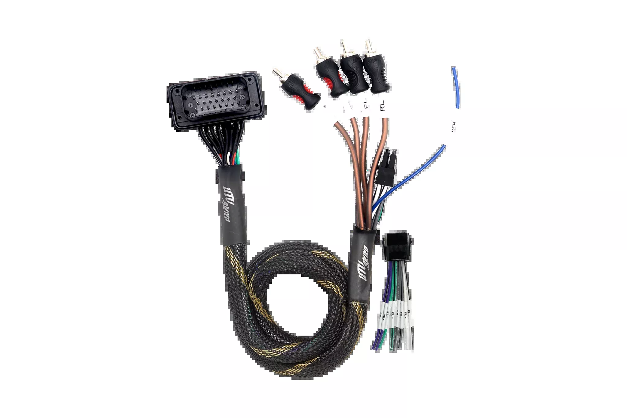 ’20-’26 RZR Pro Series Ride Command Front & Rear RCA Output + Speaker Wire & Remote | UTVS-PRO-RC-RCA-OUT