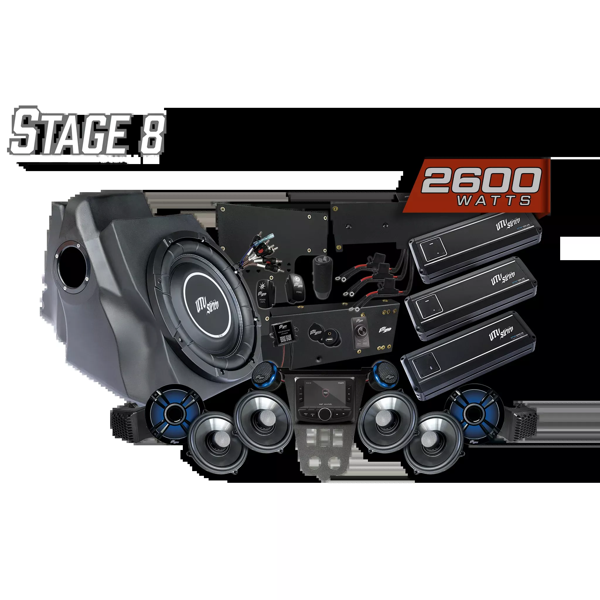 ’25-’26 RZR Pro Series Signature Stage 8 Stereo Kit | UTVS-PRO2-S8-S