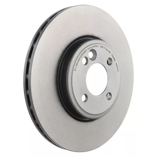 Brembo 09.A047.41 Prime UV Coated Front Brake Rotor, Mini Cooper 2005–2007