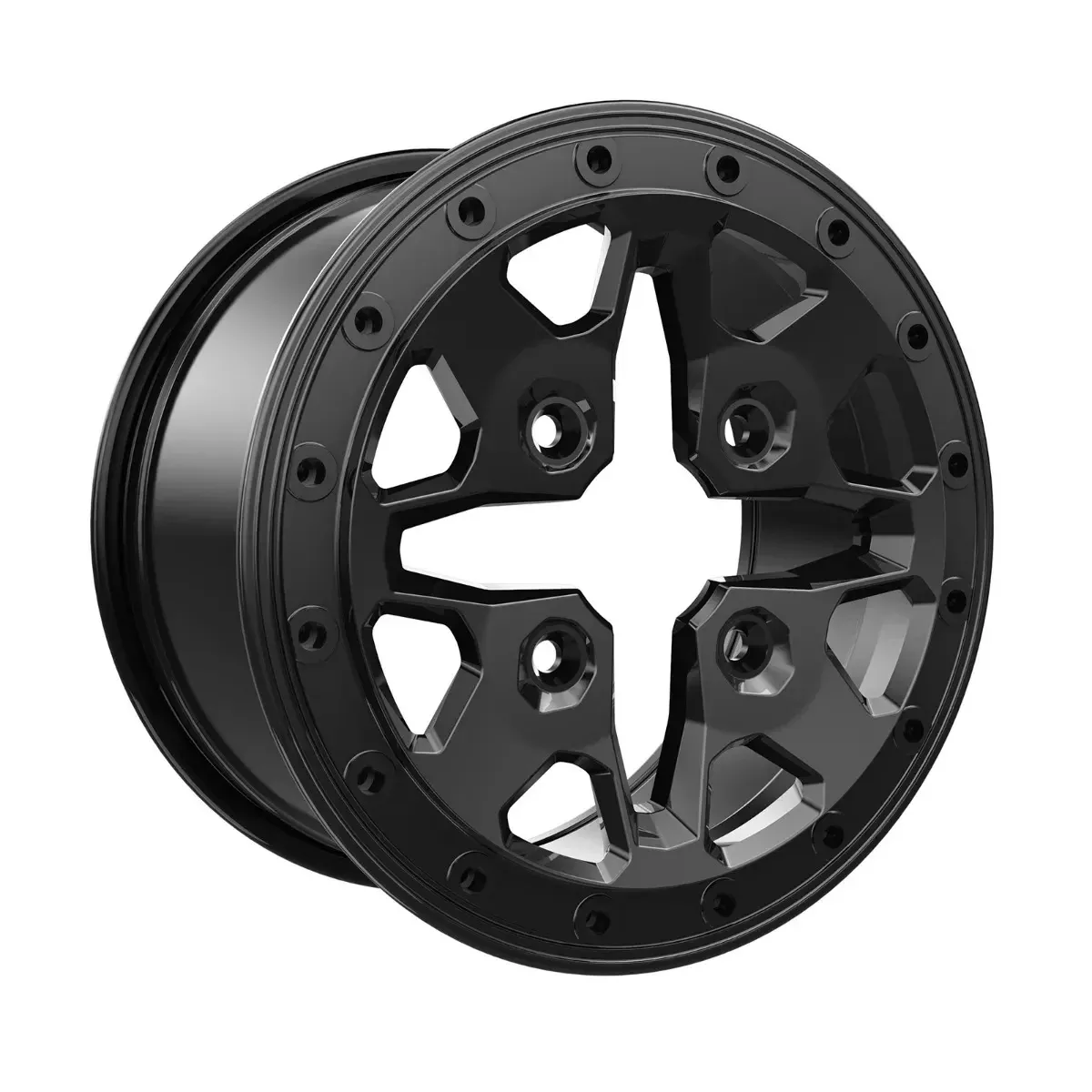 BRP Can-Am Aluminum Wheel 14″ x 7″ Front Deep Black – 705402120